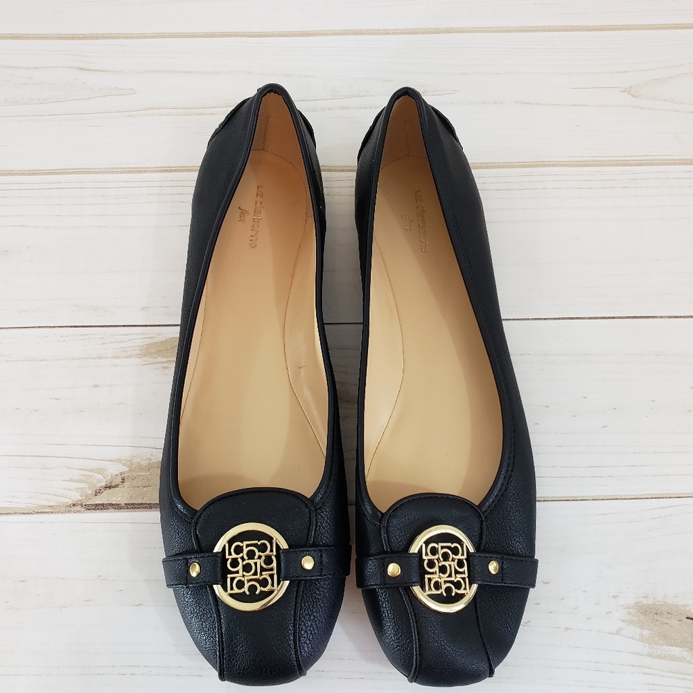 Liz Claiborne Iris Black Flats